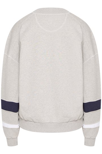 Ball - Fossati High Collar Sweat - Medium Grey Melange